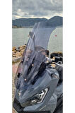 Yuki Xway 125 Siperlik Ön Cam 2023 2024 Model 75cm Açıkfüme Renkli 4mm UZUN CAM