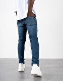Thrill Sh*t Distressed Skinny Erkek Jean Kot Pantolon NF0323MVA