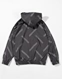 Official Kapşonlu Halfzip Track Ceket Hoodie PL1632ANT