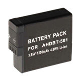 Ahbt-501 Hero 5 Uyumlu 1250 Mah Aksiyon Kamera Pil 