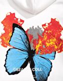 Butterfly Oversize Erkek Hoodie US3792BY