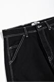 Kargo Cep Kontrast Dikiş Erkek Jean Pantolon UK1084SY
