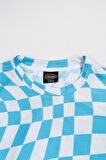 Tribal Checkered DryTech Oversize Erkek Tişört UK1161TSMV