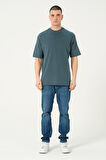 Yeşil Basic Oversize Erkek Tişört TB2165YS