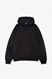 Siyah Basic Oversize Erkek Hoodie