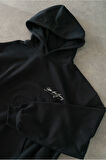 Siyah Better Than Oversize Erkek Hoodie