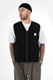 Siyah Çok Cepli Utility Erkek Yelek