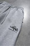 Grimelanj Reflective Logo Skate Baggy Wide Leg Erkek Eşofman Altı
