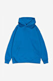 Saks Mavi Basic Oversize Erkek Hoodie