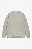 Gri Basic Oversize Erkek Sweatshirt