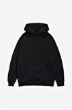 Siyah Basic Oversize Erkek Hoodie