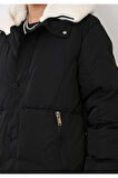 Siyah Erkek Parka Mont