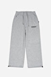 Essentials Amsterdam Stoperli Gri Wide Leg Erkek Eşofman Altı