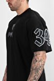 MXS Siyah Oversize Erkek Forma Tişört