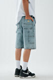 Iced Blue Carpenter Denim Jort Erkek Urban Şort