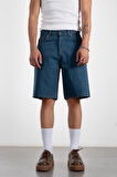 Koyu Mavi Baggy Denim Urban Jort Erkek Şort UK1450MVK