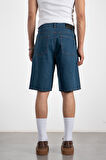 Koyu Mavi Baggy Denim Urban Jort Erkek Şort UK1450MVK