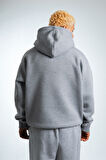 Gri Urban Ghost Oversize Erkek Sweatshirt
