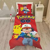 Pokemon Desenli Yatak örtüsü ve yastık kılıfı 2li takımı