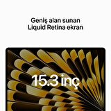 MacBook Air (15 inç, M2, 2023) M2 8CPU 10GPU 8 GB 256 GB Altın MQKU3TU/A - Yenilio Yenilisi - A Kalite