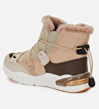 Vicco Unisex Kahverengi Kışlık Bej Kahve Kürklü Çocuk Bot