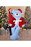200 Cm Noel Baba Şapkalı Ayıcık Yeni Yıl ,yılbaşı Hediyesi