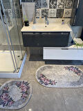 Lizbon Model 2'li Lateks Taban Banyo Paspas Takımı (60X100 - 60X50)