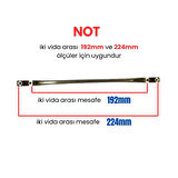 5 Adet Metal Ezgi Mobilya Çekmece Dolap Kulpu Krom 192-224mm