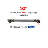 5 Adet Metal Halka Mobilya Çekmece Dolap Kulpu Krom-Beyaz 128mm