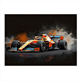 Yarış Arabası Tasarımı Mdf Tablo 25cmX 35cm