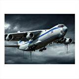 Uçuşta Kargo Uçağı Modern Mdf Tablo 25cmX 35cm