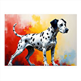 Noktalı Dalmaçyalı Köpek Mdf Tablo 25cmX 35cm