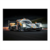 Gece Yarış Arabası Tasarımı Art Mdf Tablo 35cm X50cm