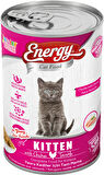 Energy Tavuklu Yavru Yaş Konserve Kedi Maması 400 Gram - 12 Adet