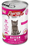 Energy Tavuklu Yavru Yaş Konserve Kedi Maması 400 Gram - 6 Adet
