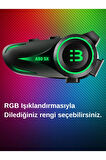 A50 5x Motor Kask Kulaklık Rgb Bluetooth Motosiklet Kulaklık Intercom 5 Kişi Eşleşme