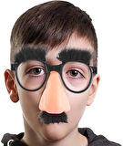 Eğlenceli Kılık Değiştirme Kaş Bıyık Mizah Gözlüğü 9x13 Cm