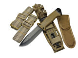 Tiger Tactical Htm 3321 B Kahverengi Outdoor / Survival Bıçak 27cm - Kauçuk Sap, Kılıflı, Kutulu