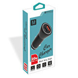 PDAteknoloji Yetty 20W USB + PD  Hızlı Araç Şarj Cihazı Siyah YC-20 (Yerli Üretim)