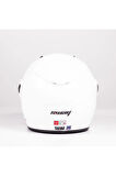 Kask Sw-733 Yarım Aynalı Camlı Beyaz