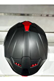 KASK SWAY SW-865 MAT SİYAH GÜNEŞ GÖZLÜKLÜ