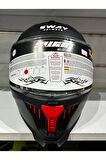 KASK SWAY SW-865 MAT SİYAH GÜNEŞ GÖZLÜKLÜ