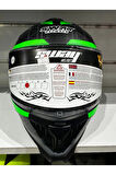 KASK SWAY SW-865 MAT GREY/GREEN GÜNEŞ GÖZLÜKLÜ