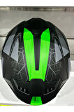 KASK SWAY SW-865 MAT GREY/GREEN GÜNEŞ GÖZLÜKLÜ