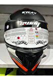 KASK SWAY SW-865 MAT GREY/ORANGE GÜNEŞ GÖZLÜKLÜ
