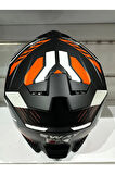 KASK SWAY SW-865 MAT GREY/ORANGE GÜNEŞ GÖZLÜKLÜ