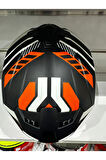KASK SWAY SW-865 MAT GREY/ORANGE GÜNEŞ GÖZLÜKLÜ