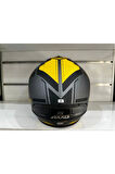 KASK AXXİS DRAKEN S SONAR C3 MAT TİTANYUM/YELLOW