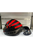 KASK AXXİS DRAKEN S PREMIER B5 MAT RED/BLACK/GREY