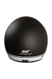 KASK MTS FX-101 MAT SİYAH/BEYAZ ÇENESİZ